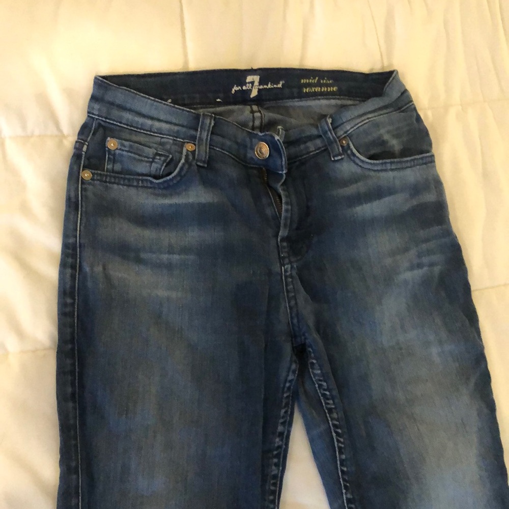 7 for All Mankind mortise skinny jeans sz 26